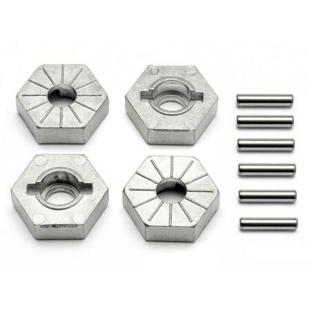 HPI RACING 17 mm Hex Wheel Hub Savage Spare Parts, Silver HPI86804